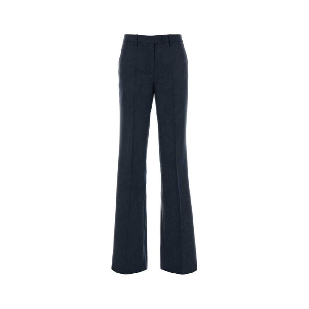 Etro Women Blue Wool Pant